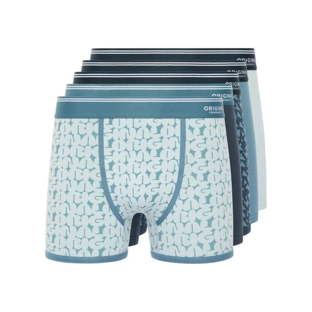 Crosshatch Mens Dringal Boxer Shorts (Pack of 5) / Blue